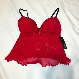 Red lingerie top